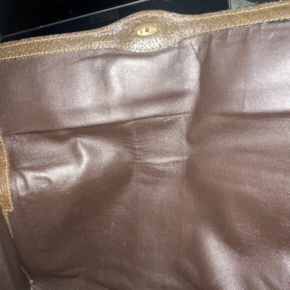 Vintage Gucci  GG Monogram Sherry Line Green & Red Canvas/Leather Clutch Bag - Picture 9 of 10